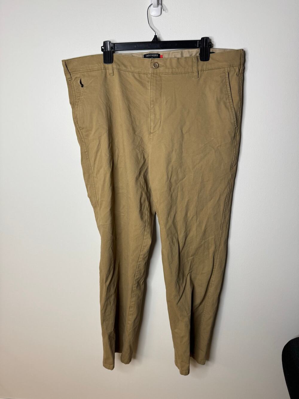 Dockers Straight Beige Khaki Comfort Pants Work Business Casual Sz: 40